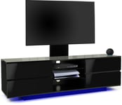 Centurion Supports Avitus Black upto 65" TV Cabinet with LED and Mounting Arm