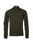 Chevalier Men's Aston Half Zip Merino Pullover Dark Green, M