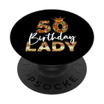 50th birthday lady gift for her fiftieth bday woman PopSockets Swappable PopGrip