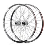 26 Inch Mountain Racing Bicycle Wheelset, Double Wall Hybrid/MTB Bike Quick Release Rim Hub Disc Brake 11 Speed 27.5”29ER Wheels (Size : 26 inch)
