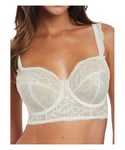 Fantasie Womens Bronte Longline Side Support Bra Ivory - Off-White Nylon - Size 32D UK BACK/CUP