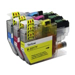 3 C/M/Y Ink Cartridges to use with Brother MFC-J5330DW, MFC-J5930DW, MFC-J6935DW