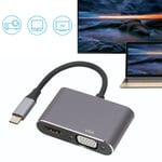 Type C To HD Multimedia Interface VGA Adapter 4K HD Conversion Cable For Mac BLW