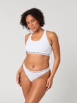 Björn Borg Logo Thongs 3-pack Vit, XL
