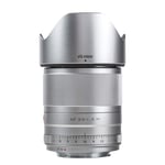 VILTROX EF-M 33mm f1.4-16 STM Auto Focus Prime Lens compatible with Canon M mount Camera EOS M3 M5 M6 M10 M50 M100 M6 II(APS-C Compact, Silver)