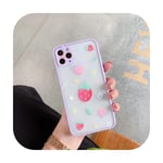 Silicone Phone cover for IPhone 7 8 Plus 10 11 Pro Max 11 11Pro X XR Xs Max SE 2020 Fashion Fresh varnish Anti-fall Case-Strawberry-For iPhone 11Pro