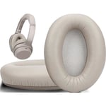 Coussinets d'oreille Remplacement pour Sony WH-1000XM3 Casque, Couverts en Cuir Protéine,Supression de Bruit Mousse à Mémoire,Or
