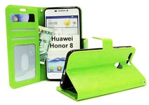 Crazy Horse Wallet Huawei Honor 8 (Grön)