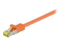Goobay - Patch-Kabel - Rj-45 (Hane) Till Rj-45 (Hane) - 1 M - Sftp, Pimf - Cat 7 - Halogenfri, Formpressad, Hakfri - Orange