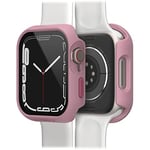 OtterBox Eclipse Watch Bumper with Integrated Glass Screen Protector for Apple Watch Series 9/8/7 - 45mm, Tempered Glass, Shockproof, Drop proof, Sleek Protective Case for Apple Watch, Pink