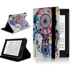 FINDING CASE For Amazon Kindle Paperwhite 1/2/3/4 Gen,Leather Case PU Flip Folio Cover for Amazon Kindle Paperwhite e-reader (Fits All 2012, 2013, 2015 and 2018 Versions) Dream Catcher