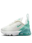 Nike Infants Air Max 270 Trainers - , White/Blue, Size 5.5 Younger
