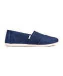 Toms Womens Alpargata Shoes - Blue - Size UK 4