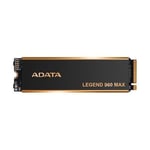 LEGEND 960 MAX 4TB, mörkgrå/guld SSD, PCIe 4.0 x4, NVMe 1.4, M.2 2280