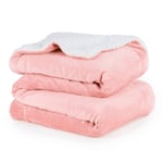 Double-Sided Ultra Soft Fleece Sherpa Throw Blanket