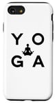 Coque pour iPhone SE (2020) / 7 / 8 Motif de méditation lettrage yoga, formation yoga, carré
