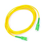 H Câble Fibre Optique pour Routeur Compatible 99% Compatible avec Movistar Jazztel Vodafone Orange Amena Masmovil SC/APC vers SC/APC monomode simplex 9/125 (JAUNE 20M)
