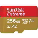 SanDisk Minneskort Micro SDXC Extreme 256G