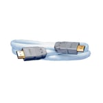 SUPRA 1001100252 Patchkabel 2 x HDMI, gjutna kontakter 1 m