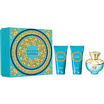Versace Pour Femme Dylan Turquoise 50ml EDT Gift Set of 3 PCs BRAND NEW Genuine
