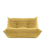 Ligne Roset - Togo Small Settee, Fabric Cat. C Cordoue Moutarde 3084 - Soffor - Michel Ducaroy - Textilmaterial/Skum