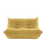 Ligne Roset - Togo Small Settee, Fabric Cat. C Cordoue Moutarde 3084 - Soffor - Textilmaterial/Skum