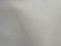 Dalston Mill Fabrics Polymaide Crystal Organza Fabric, White, 3m