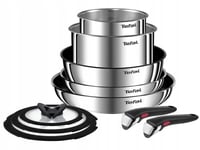 TEFAL INGENIO EMOTION 10-PIECE COOKWARE SET FRYPANS SAUCEPANS FRYING PANS HANDLE