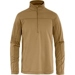 Fjallraven 87113-232 Abisko Lite Fleece Half Zip M Sweatshirt Men's Buckwheat Brown Size XXL