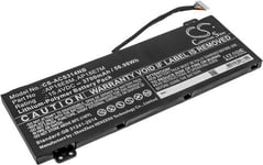 Kompatibelt med Acer Nitro 5 AN517-51-707Q, 15.4V, 3700 mAh