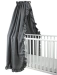 NG Baby sänghimmel med volang, MOOD graphite