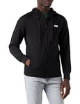 JACK & JONES Mens Coair Zip Hood Hoodie Black L