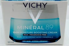 Vichy Mineral 89 100H Moisture Boosting Cream 50ml GENUINE & NEW