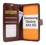 Crazy Horse Wallet Samsung Galaxy A53 5G (A536B) (Brun)