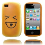 Apple Funny Face (stor Mun) Iphone 4 Skal