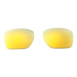 Walleva 24K Gold Polarized Replacement Lenses For Oakley Sliver XL Sunglasses