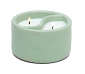 Paddywax Scented Candles Yin-Yang Collection 2-Wick Artisan Candle, 311g, Green Tea | Aloe