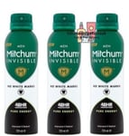 3 X Mitchum Invisible PURE ENERGY Anti Perspirant Deodorant 200ml 