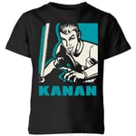 Star Wars Rebels Kanan Kids' T-Shirt - Black - 7-8 Years - Black