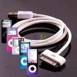 TECHGEAR USB Data Sync & Charging Cable Lead Compatible with All Generations of Apple iPod Nano (Except for iPod Nano 2012/7th Gen)