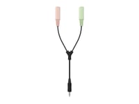 Sinox Headset Adapter. 0,2M. Sort