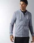 Reebok Elements Snow Melange Full Zip Hoodie - Navy - L