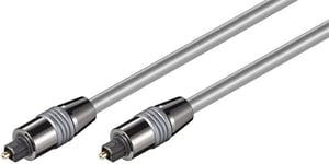 Goobay Toslink-kabel 6 mm med metallpluggar Toslink-kontakt > Toslink-kontakt, ø 6 mm