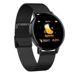 KYLN Smartwatch Android Bluetooth Smart Watch Men Women Heart Rate Blood Pressure Fitness Tracker Sports Band SmartWatch-Black_Steel
