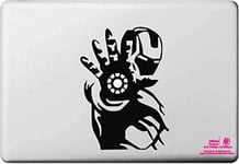 Artstickers. 15 Inch 17 Inch Laptop Sticker Iron Man Hand Circle Sticker for MacBook Pro Air Mac Laptop Black Spilart Gift Registered Trademark