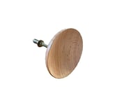 Catchii Bouton de tiroir d'armoire en bois de hêtre rond