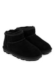 Just Sheepskin Grace mini boots - Black, Black, Size 5, Women