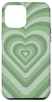 iPhone 12 Pro Max Sage Green Aesthetic Coffee Love Heart Coffee Latte Case