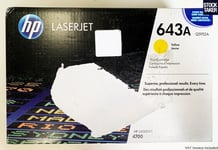 Genuine HP 643A Yellow Toner Cartridge Q5952A LaserJet 4700 SEALED BOX VAT Inc