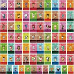 Carte Amiibo Animal Crossing,72 Pcs  Mini Jeu Cartes de Villageois de Caractères Rares pour Animal Crossing New Horizons,